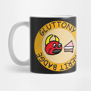 Gluttony Merit Badge Mug